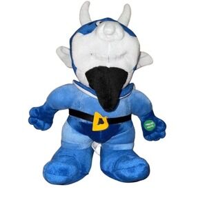 Duke Blue Devils Mascot Plush Blue w/ Cape‎ Sound Button 12" Cameron crazies toy